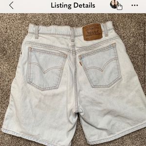 Levi’s 951 Orange Tab High Waisted Mom Jean Shorts